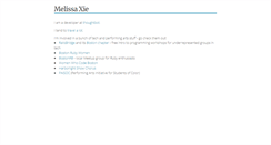 Desktop Screenshot of melissaxie.com